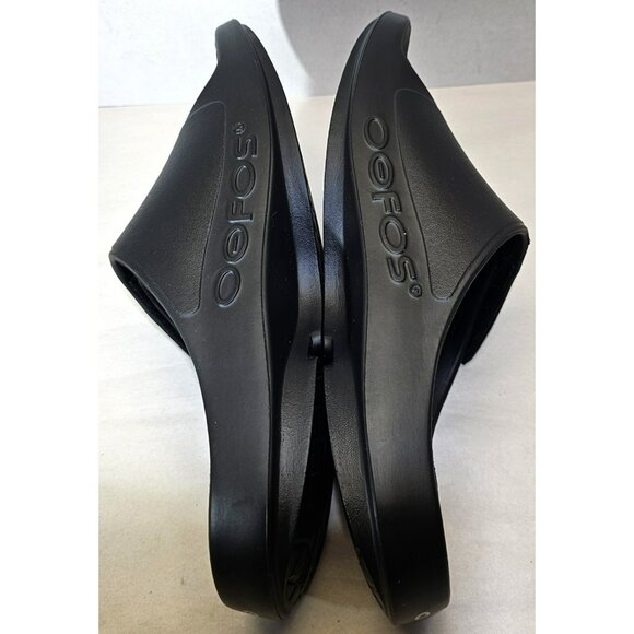 OOFOS Unisex Black Ooahh Sport Flex  slip-on Recovery Comfort Sandal Sz M12- W14